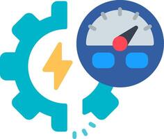 Acceleration Flat Icon vector