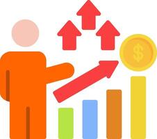 Career Path Flat Icon vector