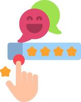 Best Customer Experience Flat Icon vector