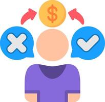 Customer Behavior Flat Icon vector