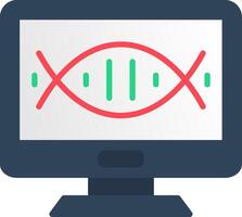 Dna Structure Flat Icon vector