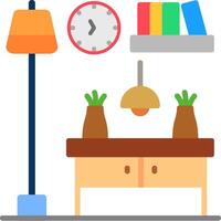 Console Table Flat Icon vector
