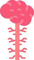 Nervous System Flat Icon vector