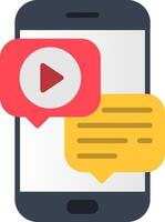 Mobile Flat Icon vector