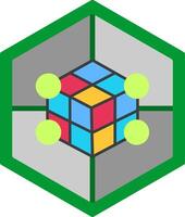 Olap Flat Icon vector