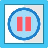Pause Flat Icon vector