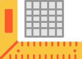 Ruler Flat Icon vector