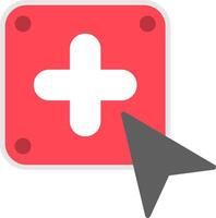 Add Flat Icon vector