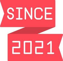 2021 Flat Icon vector
