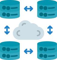 Big Data Flat Icon vector
