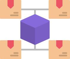 Distribution Flat Icon vector