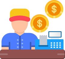 Help Call Flat Icon vector