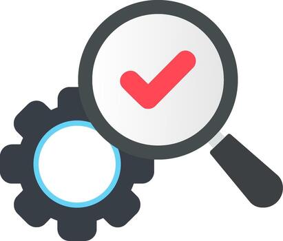 icono plano de optimización vector