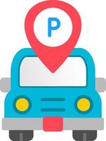 Parking Flat Icon vector