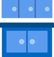 Cabinet Flat Icon vector
