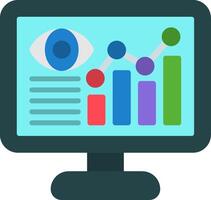 Data Visualization Flat Icon vector