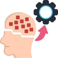 Machine Learning Flat Icon vector