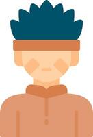 Native Indian Flat Icon vector