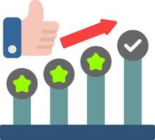 Mission Accomplished Flat Icon vector