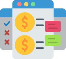 Pricing Flat Icon vector