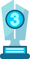3rd Prize Flat Icon vector