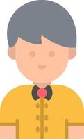 Chess Player Flat Icon vector