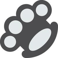 Knuckles Flat Icon vector