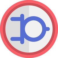 Or Gate Nema System Flat Icon vector