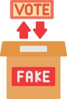 Fake Flat Icon vector