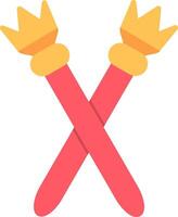 Scepter Flat Icon vector