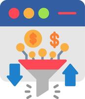 Conversion Flat Icon vector