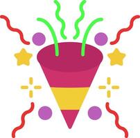 confetti Flat Icon vector