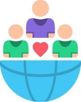 Demographic Flat Icon vector