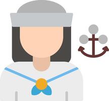 Sailor Flat Icon vector