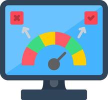 Performance Flat Icon vector