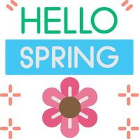 Spring Flat Icon vector