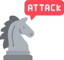Attack Flat Icon vector