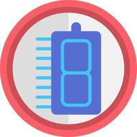 7 Segment Display Flat Icon vector
