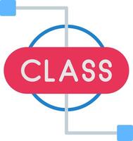 Class Flat Icon vector