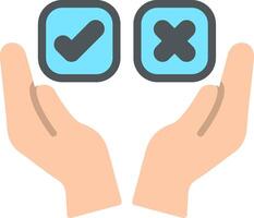Decision Making Flat Icon vector