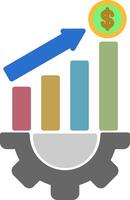Progress Flat Icon vector