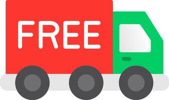 Free Shipping Flat Icon vector