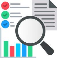 Exploratory Analysis Flat Icon vector
