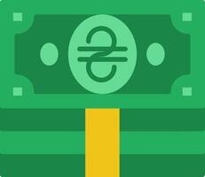 Hryvnia Flat Icon vector