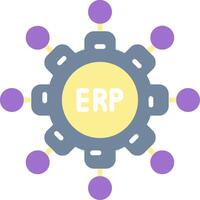 Erp Flat Icon vector