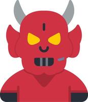 Devil Flat Icon vector