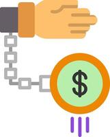 Debt Flat Icon vector