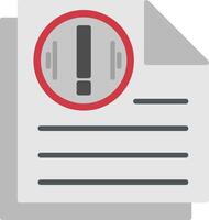 Document Flat Icon vector