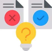 Hypothesis Flat Icon vector