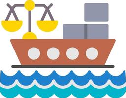 Maritime Flat Icon vector